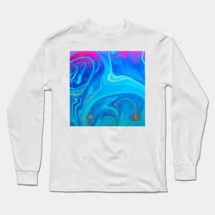 Abstract Oil Painting Long Sleeve T-Shirt